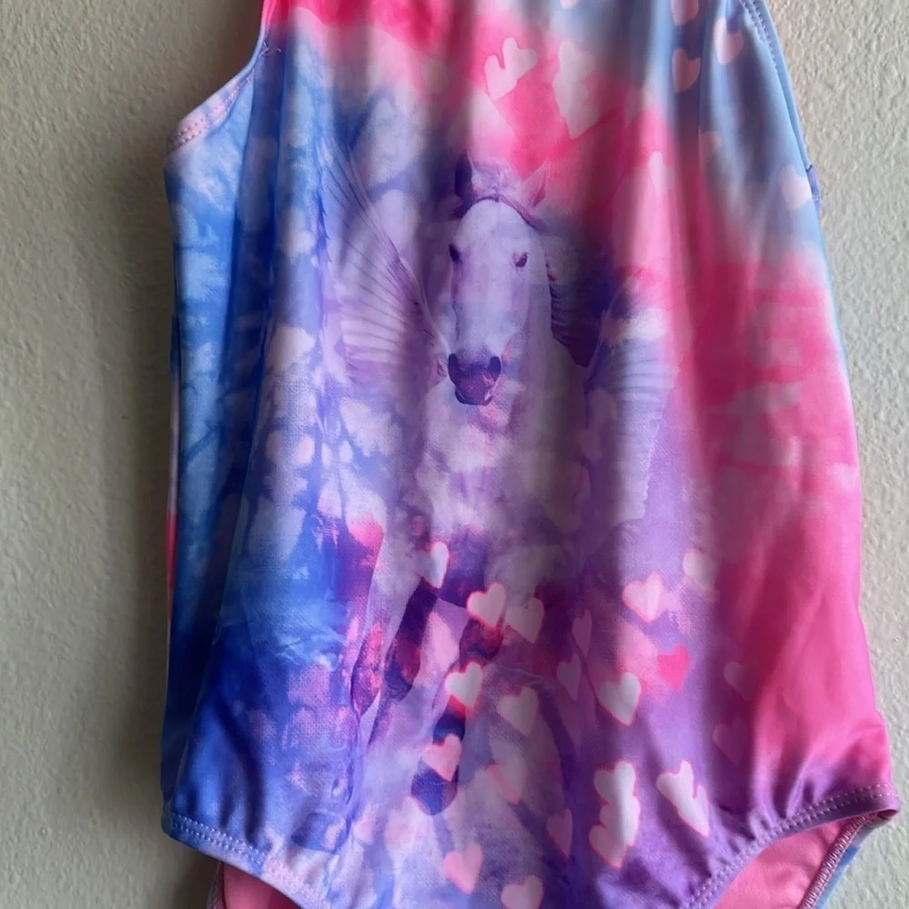 Wonder Nation Girls Unicorn One Piece Swimsuit Sz. L 10/12 NWT!